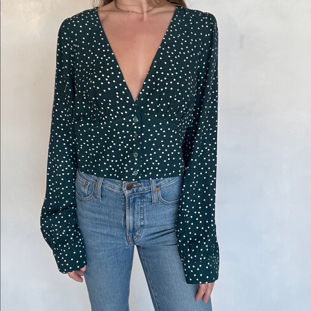 Long sleeve blouse, Size Large, never worn!
